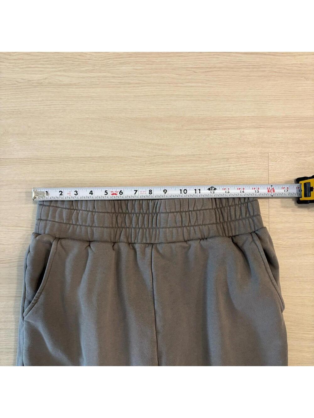 Popflex Fold Over Sweatpants Grey Womens Size L Gym Lounge Athleisure Joggers - Picture 6 of 7